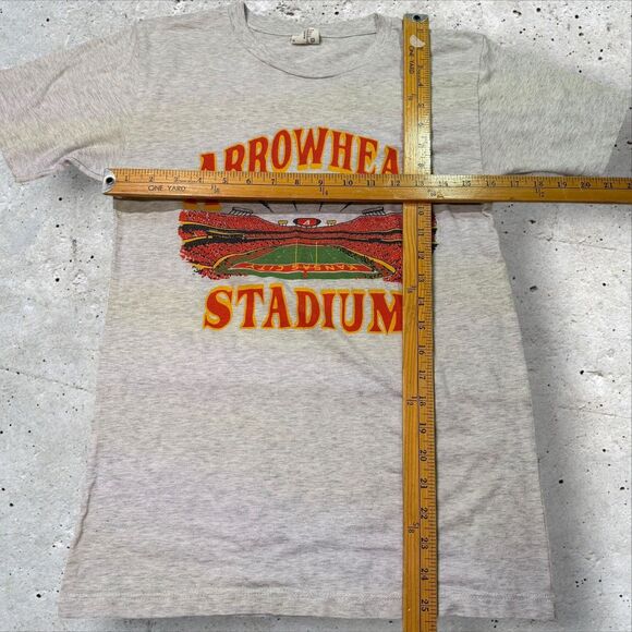 Charlie Hustle Arrowhead Stadium T-Shirt Size Small Kansas City Chiefs - Picture 9 of 10